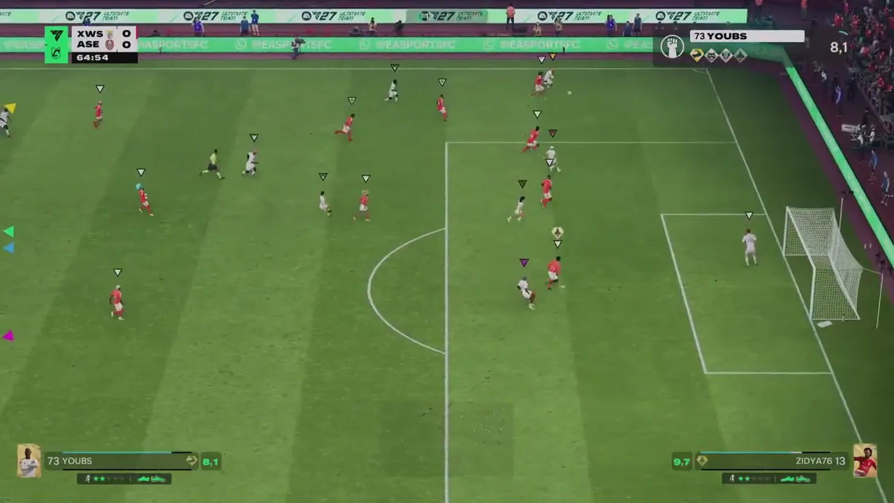 Un match Club Pro de Youbs_ sur EA FC 27.